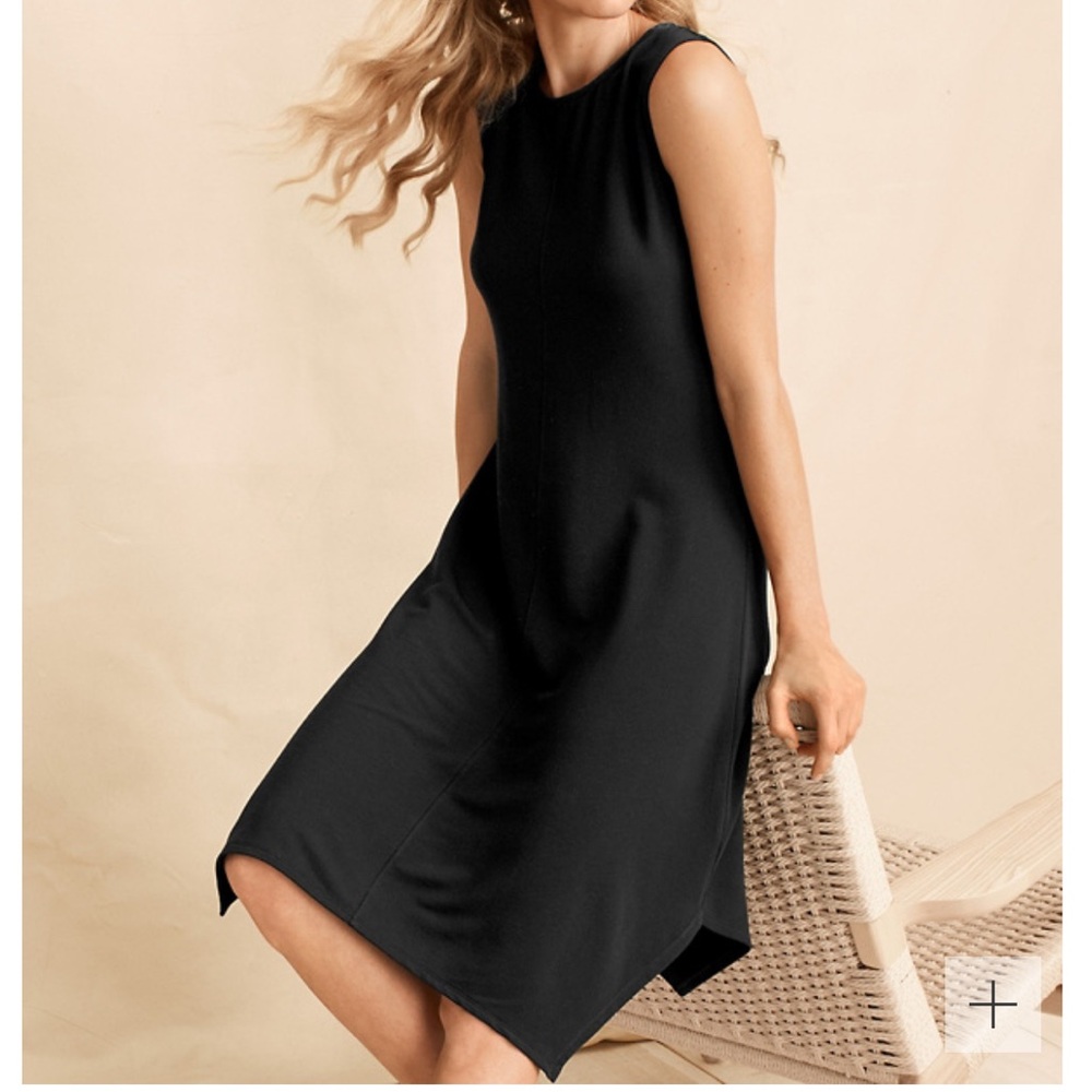 Garnet Hill High-Neck Essential Dress